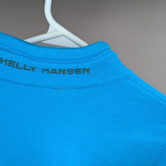 Helly Hansen Fleece Zip Up Sweater Bright Blue Size Small - Picture 3 of 4